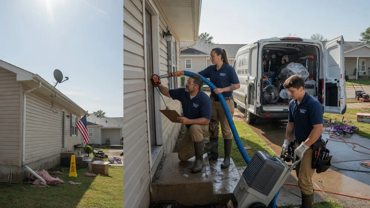 Ceiling Water Damage Restoration in Columbus, AR near me